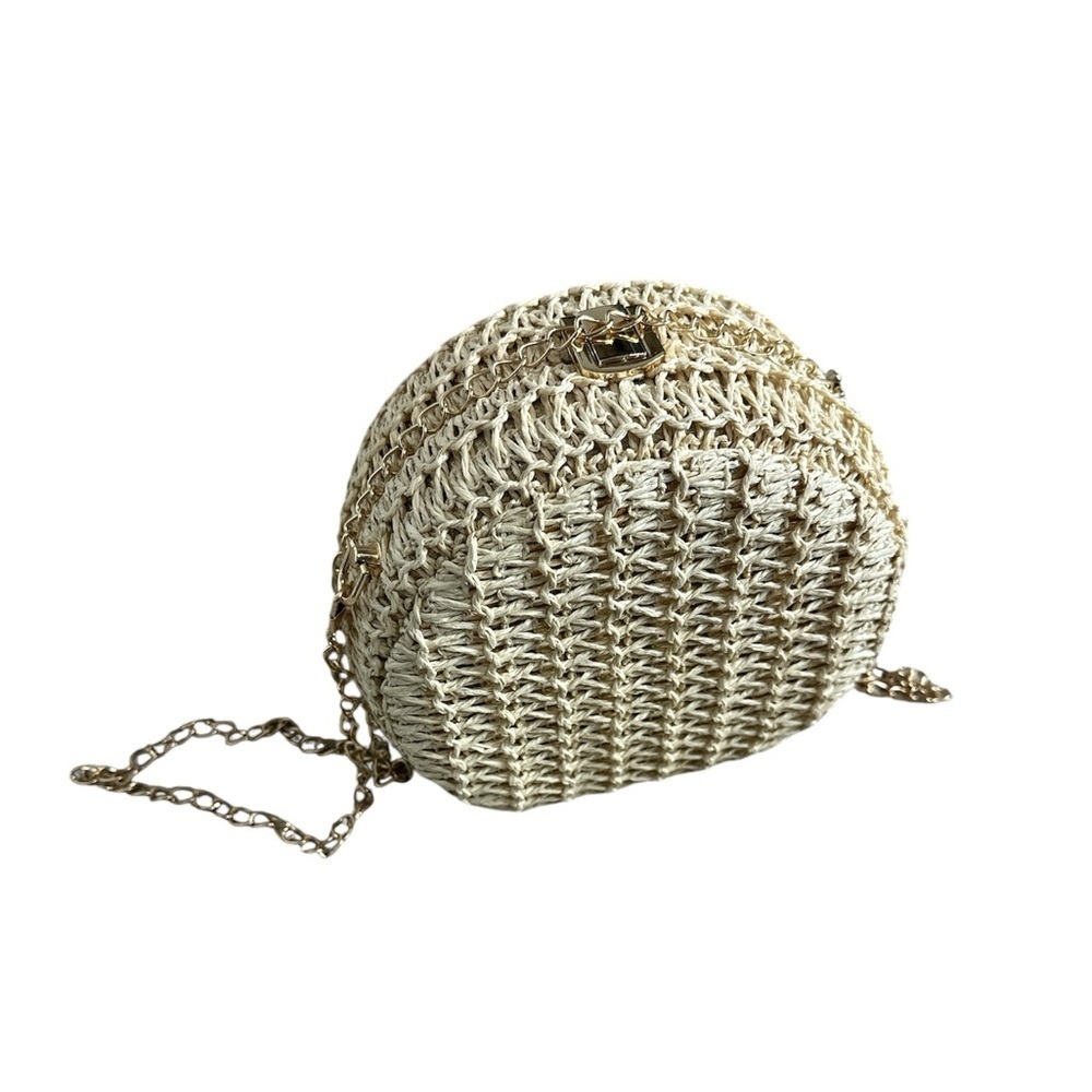 Haute Hippe Raffia Round purse - Picture 2 of 5